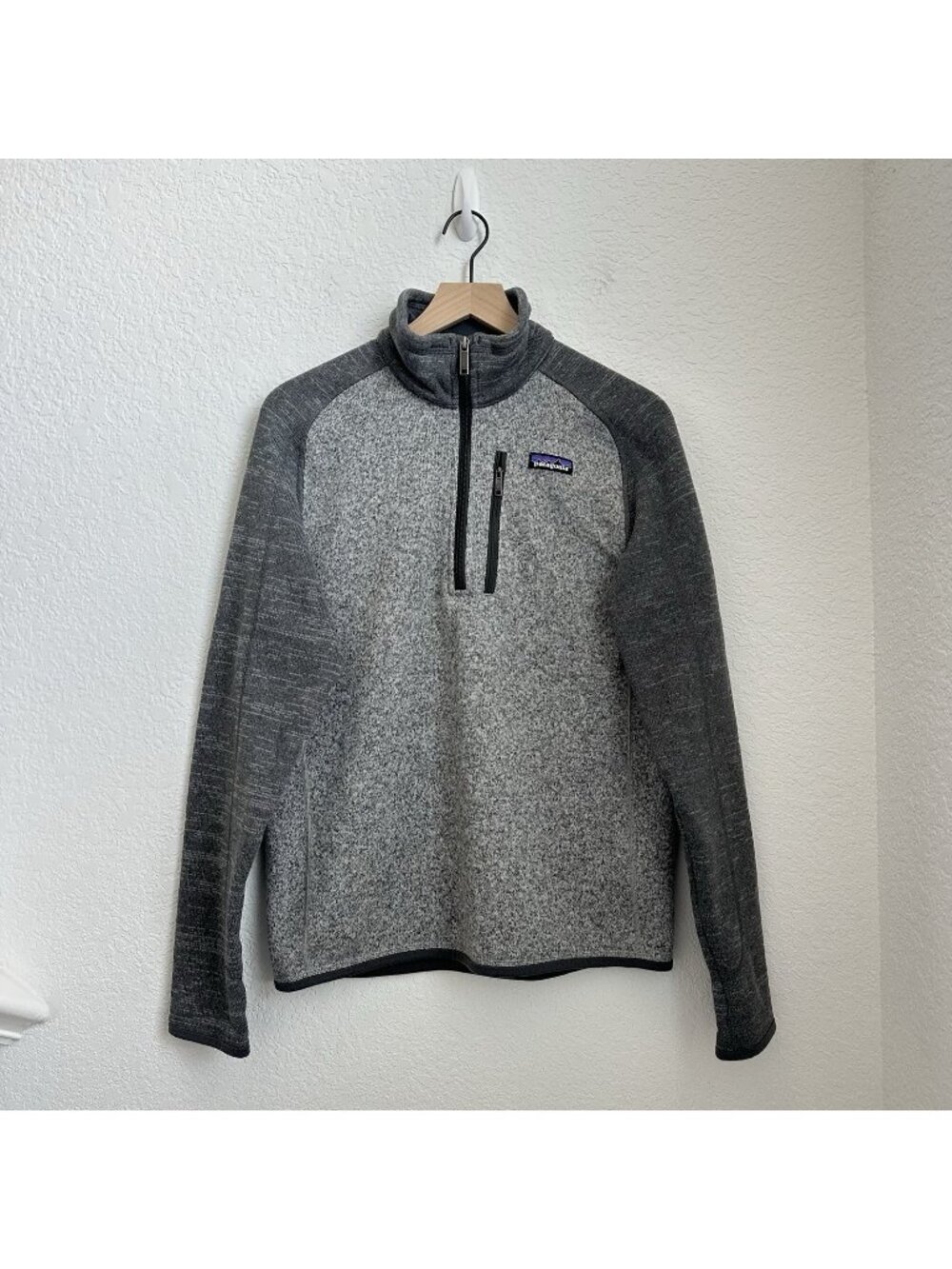 Patagonia Better Sweater Men’s Size S Gray 1/4-Zip Pullover Fleece Knit STY25522